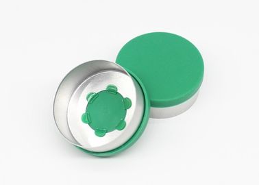 Плоские используемые бутылки вливания зеленого цвета 32мм фармацевтические слегка ударяют с крышки