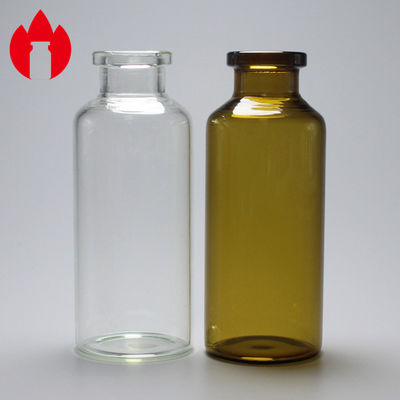 30ml Clear or Amber Crimp Top Pharma Glass Vial with MOQ 10000pcs